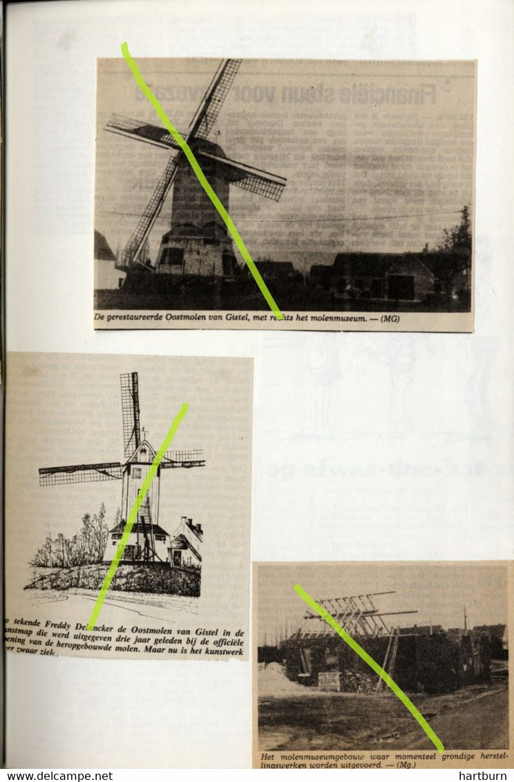 Molens van Belgie, Moulins à vent, moulins (BAK-2) Gistel, Klemskerke, Koksijde, Hondschote, Nieuwpoort, Brugge, Leisele