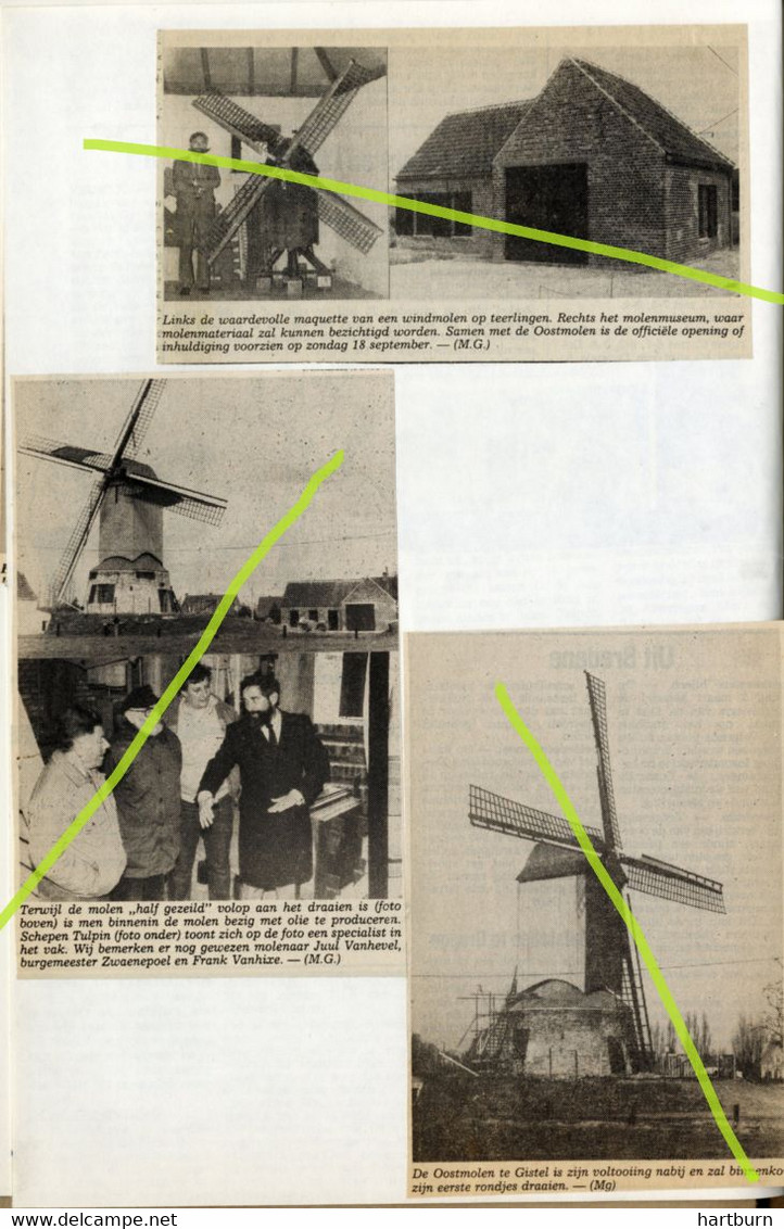 Molens van Belgie, Moulins à vent, moulins (BAK-2) Gistel, Klemskerke, Koksijde, Hondschote, Nieuwpoort, Brugge, Leisele