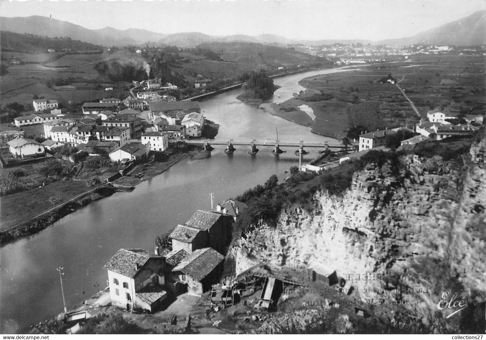 64-BEHOBIE- LA BIDASSOA , LE PONT INTERNATIONALE , L'ILE DES FAISANS ET IRUN - Béhobie