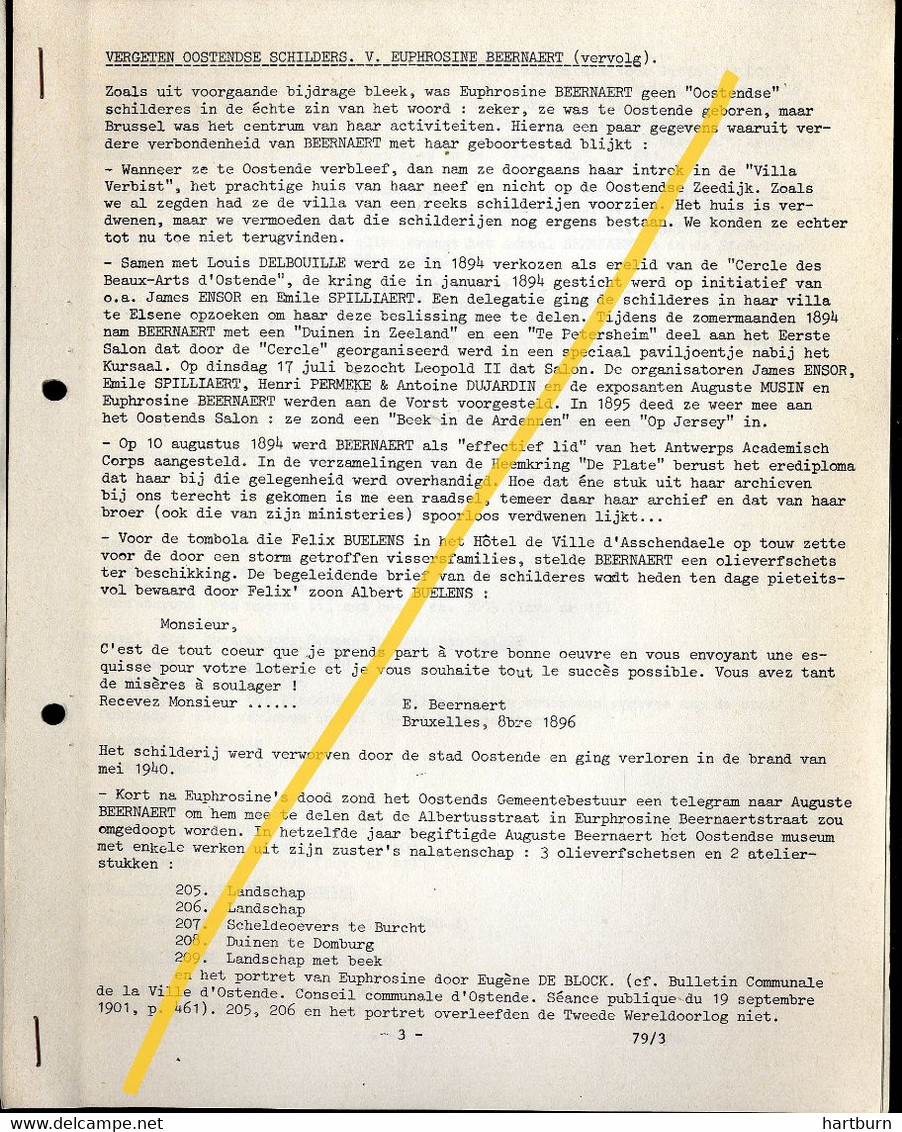 Vergeten Kunstenaars Van Oostende - Ostende (BAK-2) Veel Artikels, Echt De Moeite ! - Géographie & Histoire