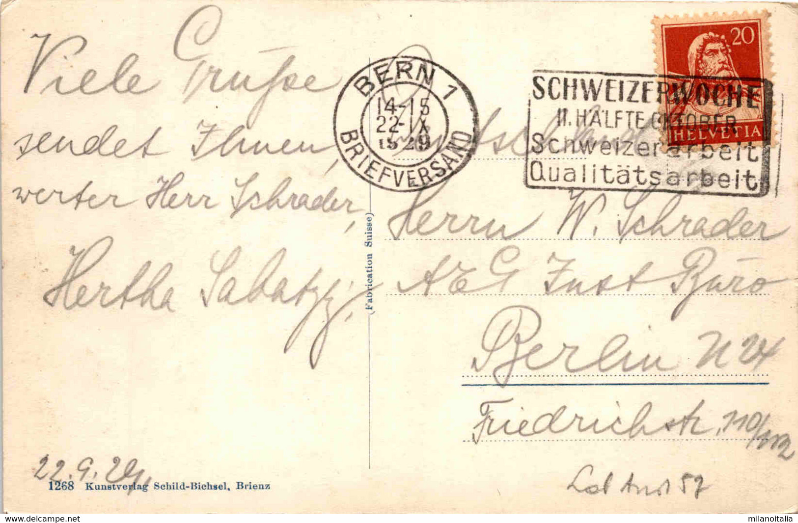 Interlaken - Unterseen (1268) * 22. 9. 1929 - Unterseen