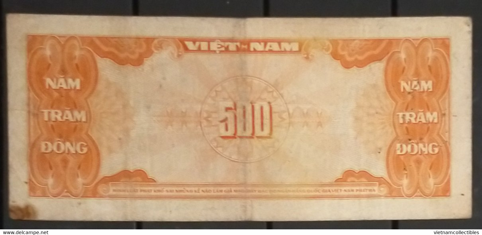 South Viet Nam Vietnam 500 Dông VF Thien Mu Pagoda Banknote Note 1955 -Pick # 10 / 2 Photo - Viêt-Nam