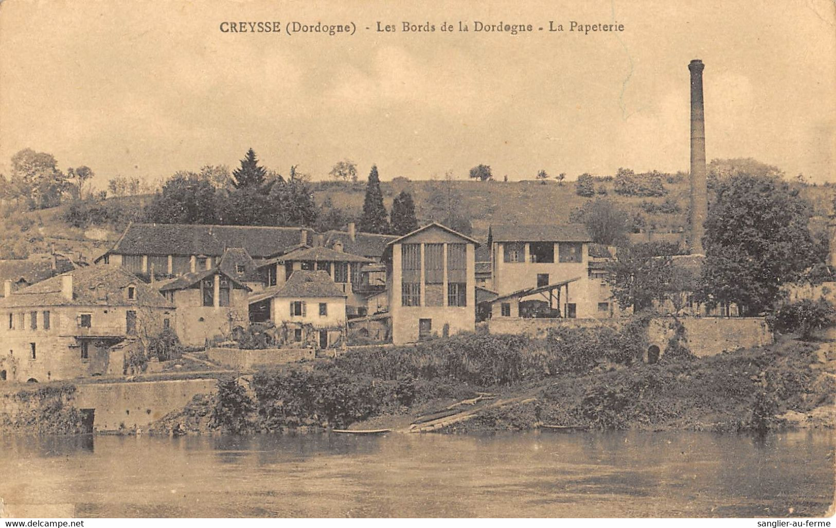 CPA 24 CREYSSE LES BORDS DE LA DORDOGNE LA PAPETERIE - Autres & Non Classés