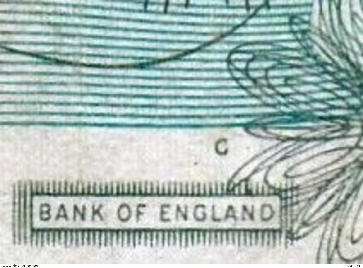 Great Britain United Kingdom England 1 POUND 1966-70 F P-374F* Replacement Note "PREFIX R" Very RARE - 1 Pound