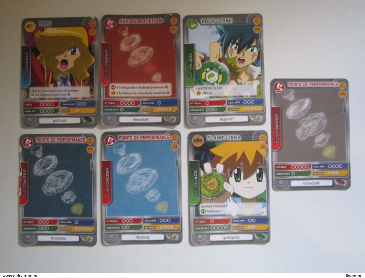 7 Cartes BEYBLADE - Other & Unclassified