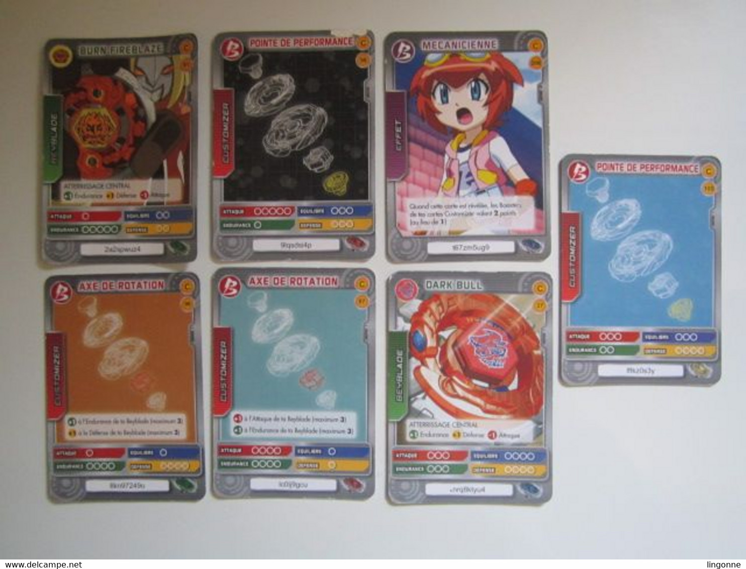 7 Cartes BEYBLADE - Other & Unclassified