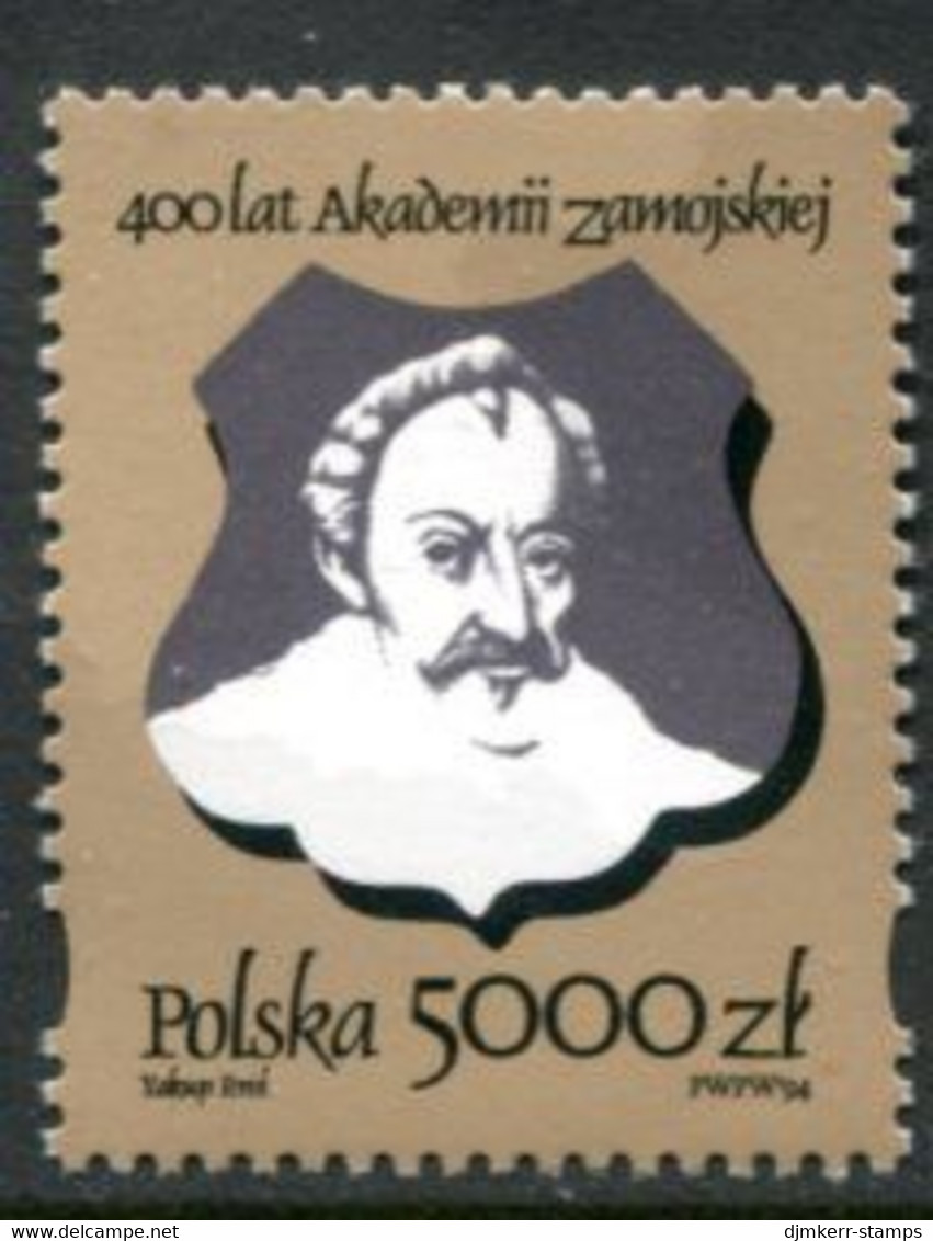 POLAND 1994 Quatercentenary Of Zamojski Academy MNH / **  Michel 3482 - Unused Stamps