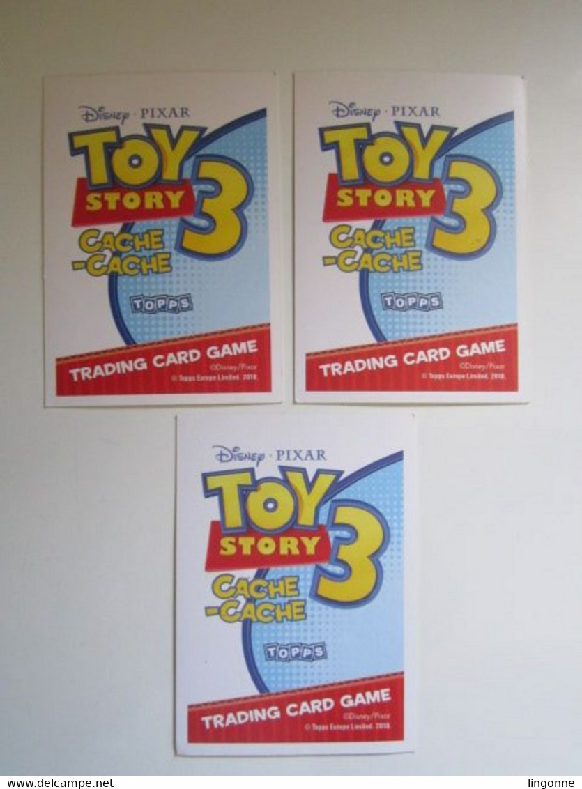 3 Cartes DISNEY PIXAR TOY STORY 3 CACHE-CACHE - WOODY - Disney