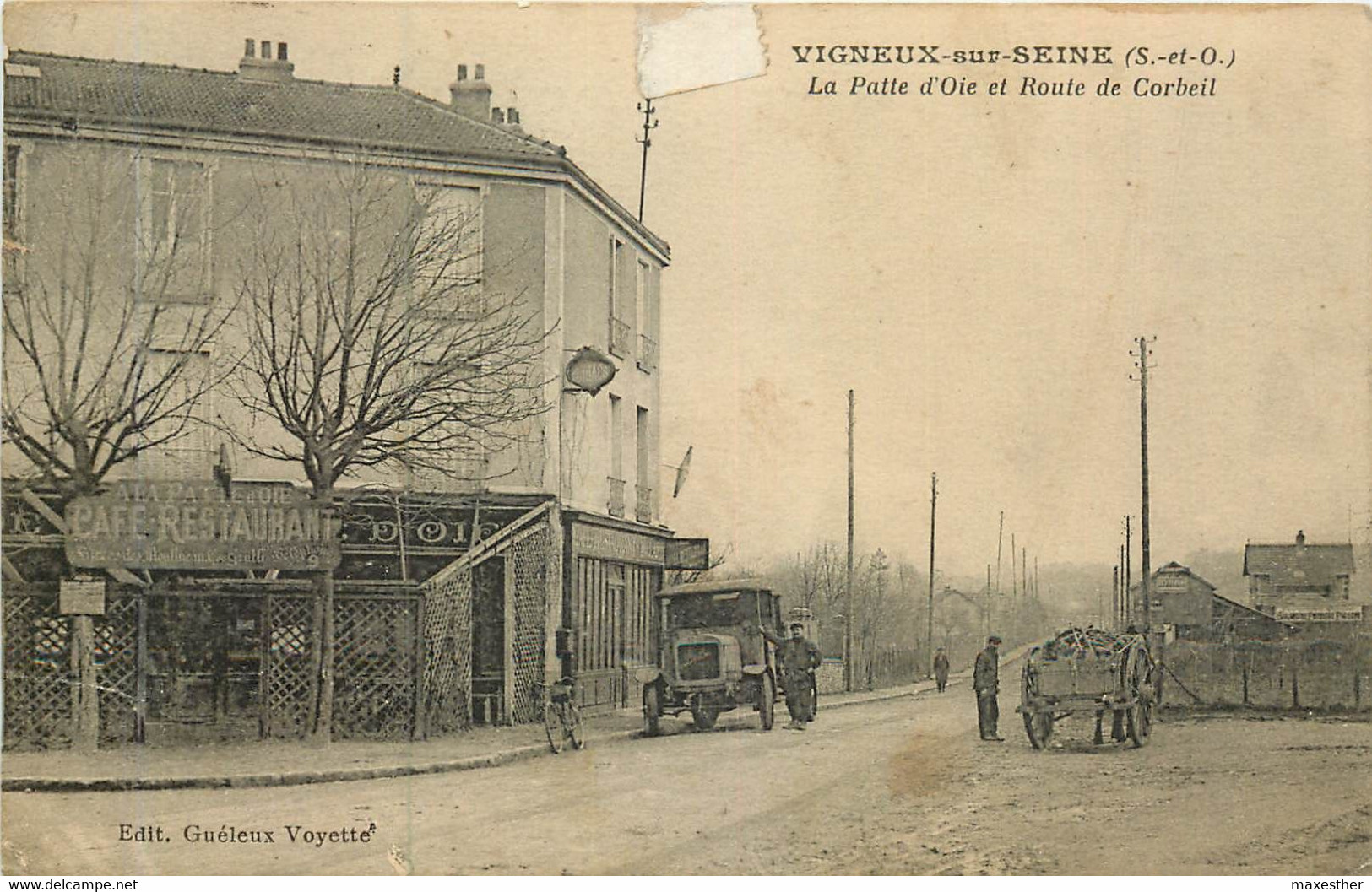 VIGNEUX SUR SEINE La Patte D'Oie Et Route De Corbeil - Vigneux Sur Seine