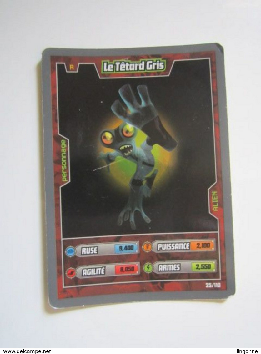 1 Carte - BEN 10 ALIEN AVENTURES - LE TETARD GRIS - Other & Unclassified