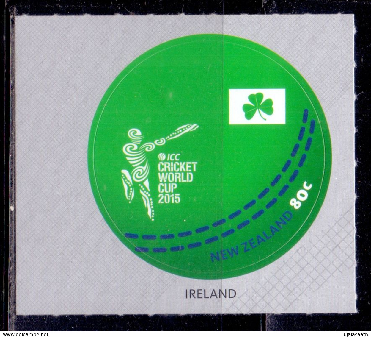 2015, New Zealand, ICC Cricket World Cup 2015, Odd Shape, Single Stamp, MNH. - Nuovi