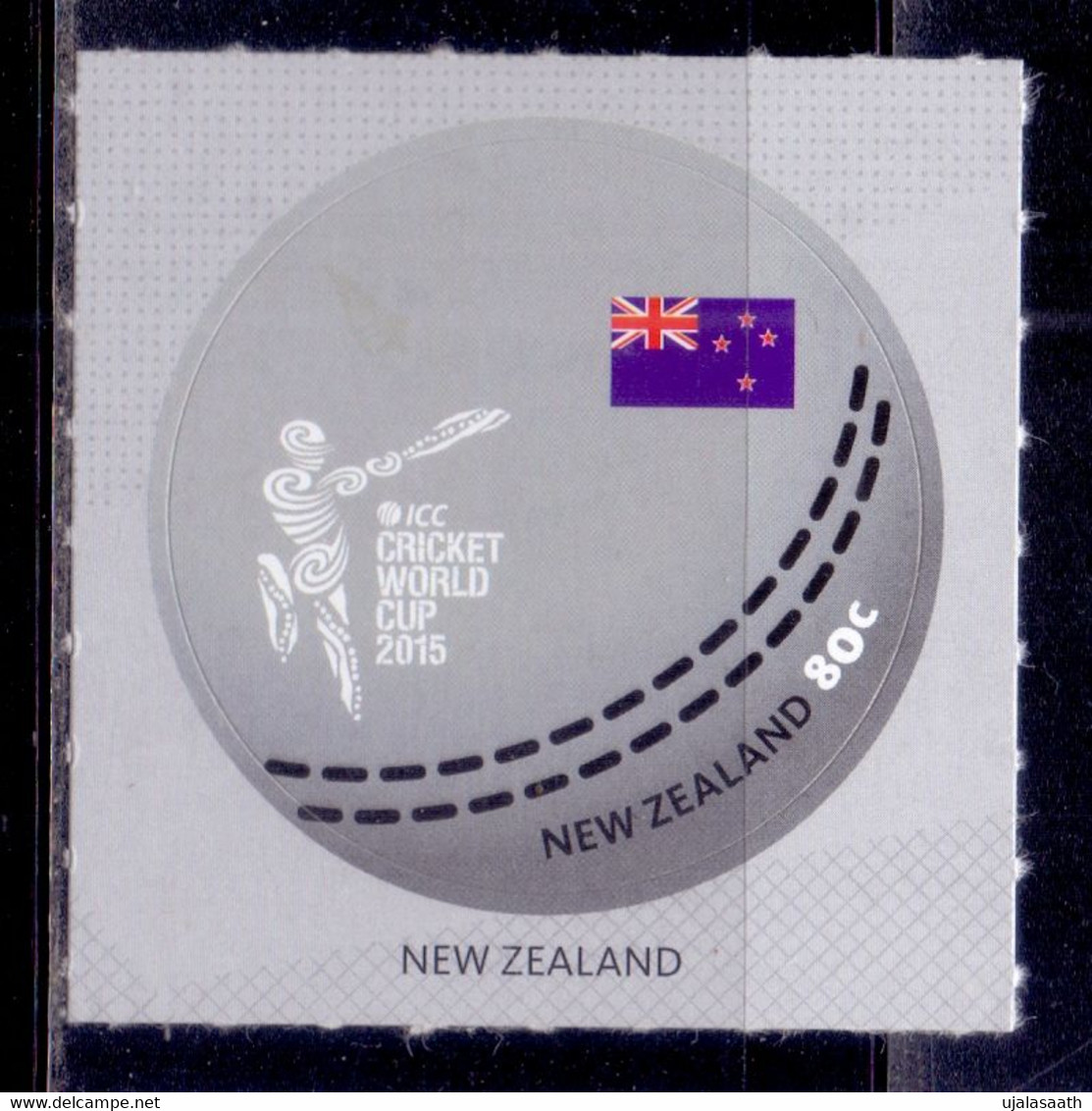 2015, New Zealand, ICC Cricket World Cup 2015, Odd Shape, Single Stamp, MNH. - Neufs