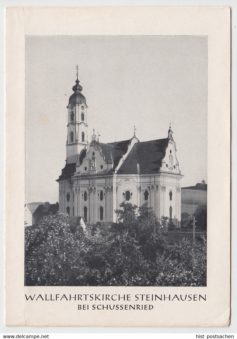 (Bu13) Kleines Info-Heft A6 Wallfahrtskirche Steinhausen 1949 - Autres & Non Classés