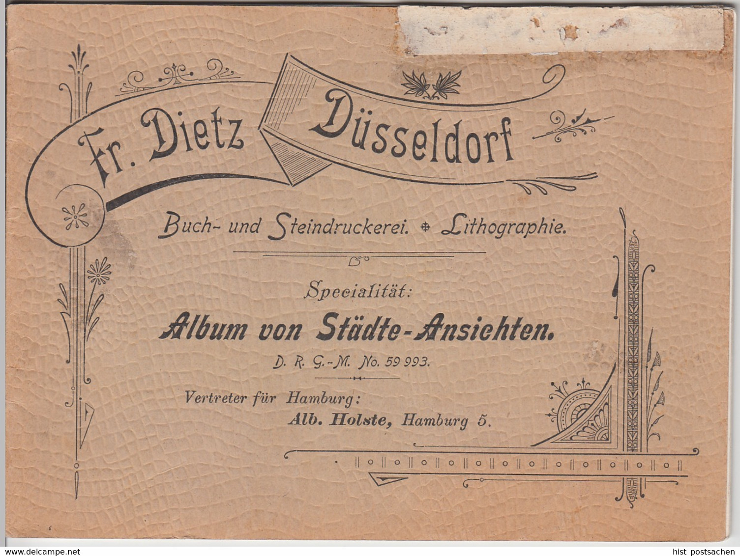 (Bu9) Hamburg, Städte-Ansichten, Kleines Heft Musterexemplar Um 1900 - Sonstige & Ohne Zuordnung