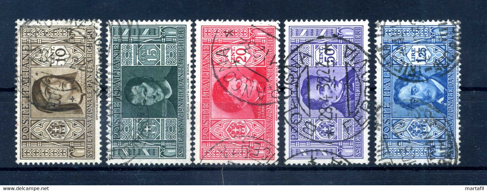 1932 REGNO N.303/305 + 308 + 310 USATI - Usados