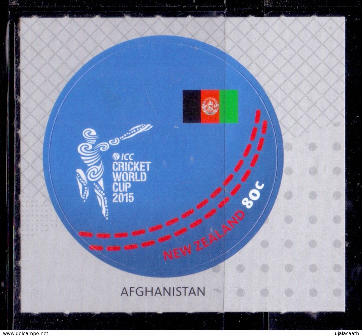 2015, New Zealand, ICC Cricket World Cup 2015, Odd Shape, Single Stamp, MNH. - Neufs