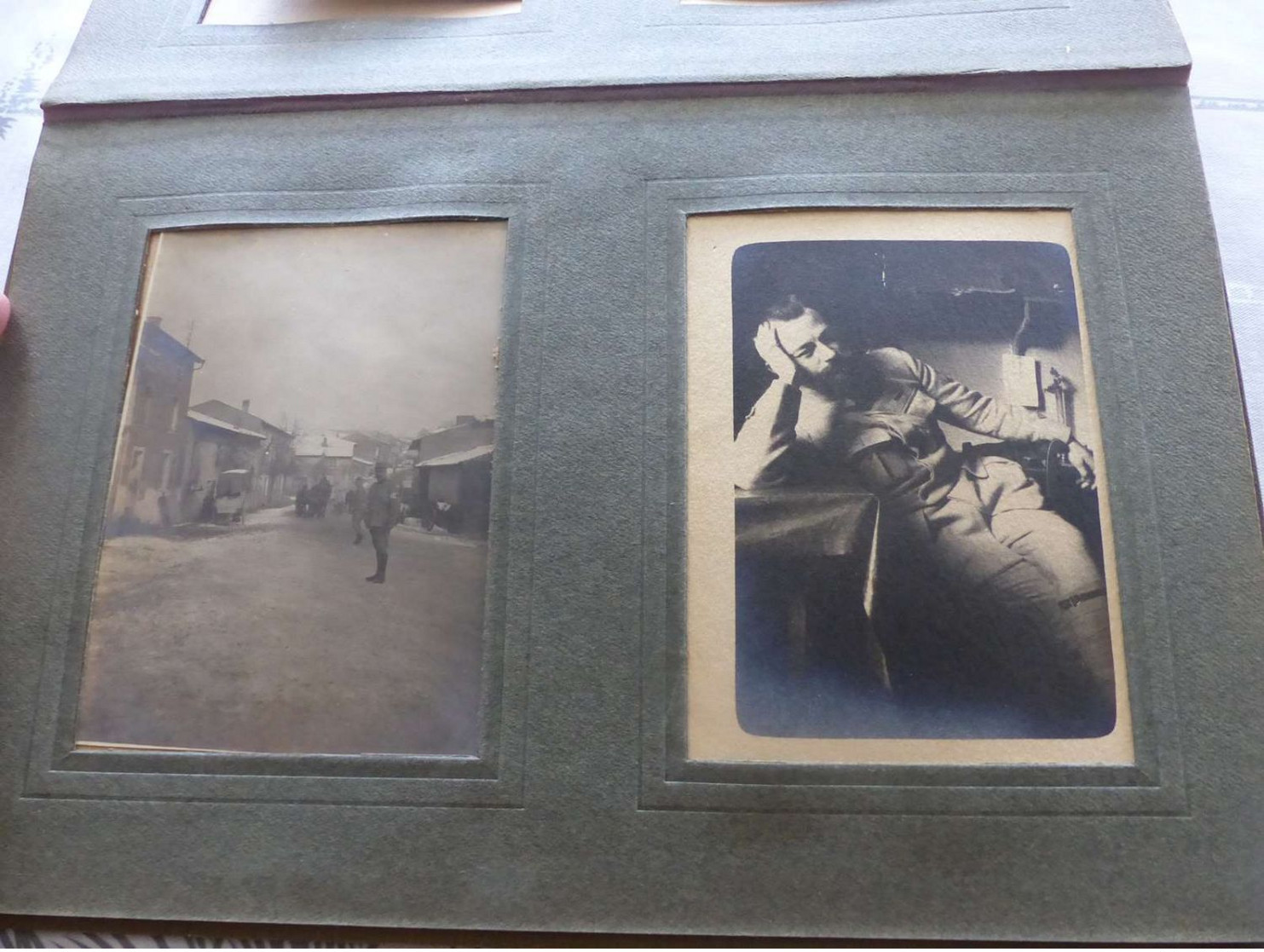 Superbe Album de 100 photos miliaire, WW1 , nombreuses annotations, Lorraine, Guerre, avion, canons