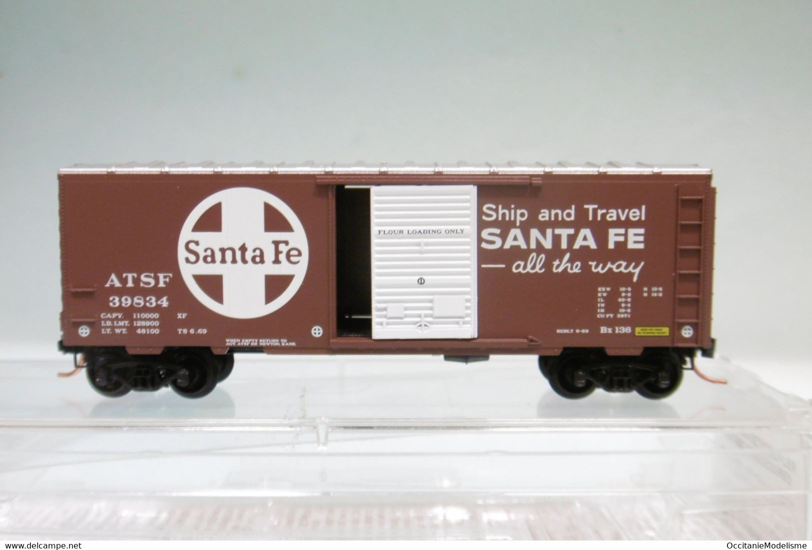 Micro-Trains Line - WAGON US 40' Standard BOX CAR ATSF Santa Fe Réf. 73040 BO N 1/160 - Wagons Marchandises