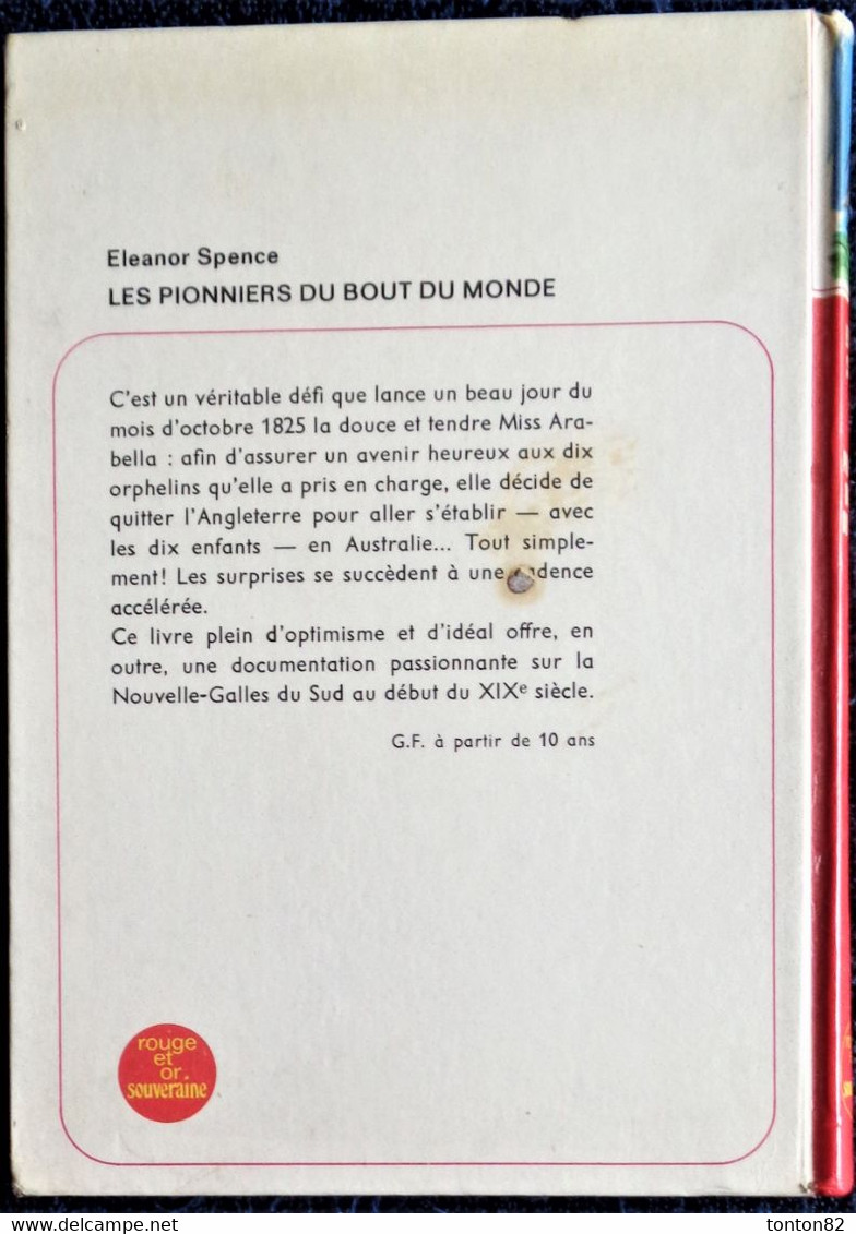 Eleanor Spence - Les Pionniers Du Nouveau Monde - Bibliothèque Rouge Et Or Souveraine - (1970 ) . - Bibliotheque Rouge Et Or