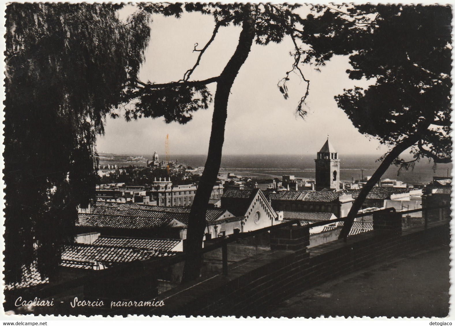 CAGLIARI - SCORCIO PANORAMICO - VIAGG. 1954 -66182- - Cagliari