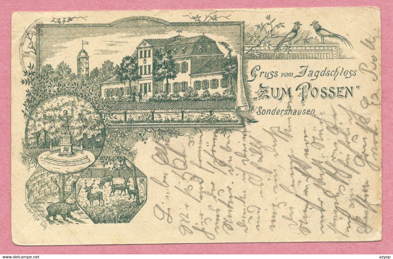 Allemagne - SONDERSHAUSEN - Vorläufer 1895 - Précurseur - Gruss Zum Jagdschloss " Zum Possen " - Sondershausen