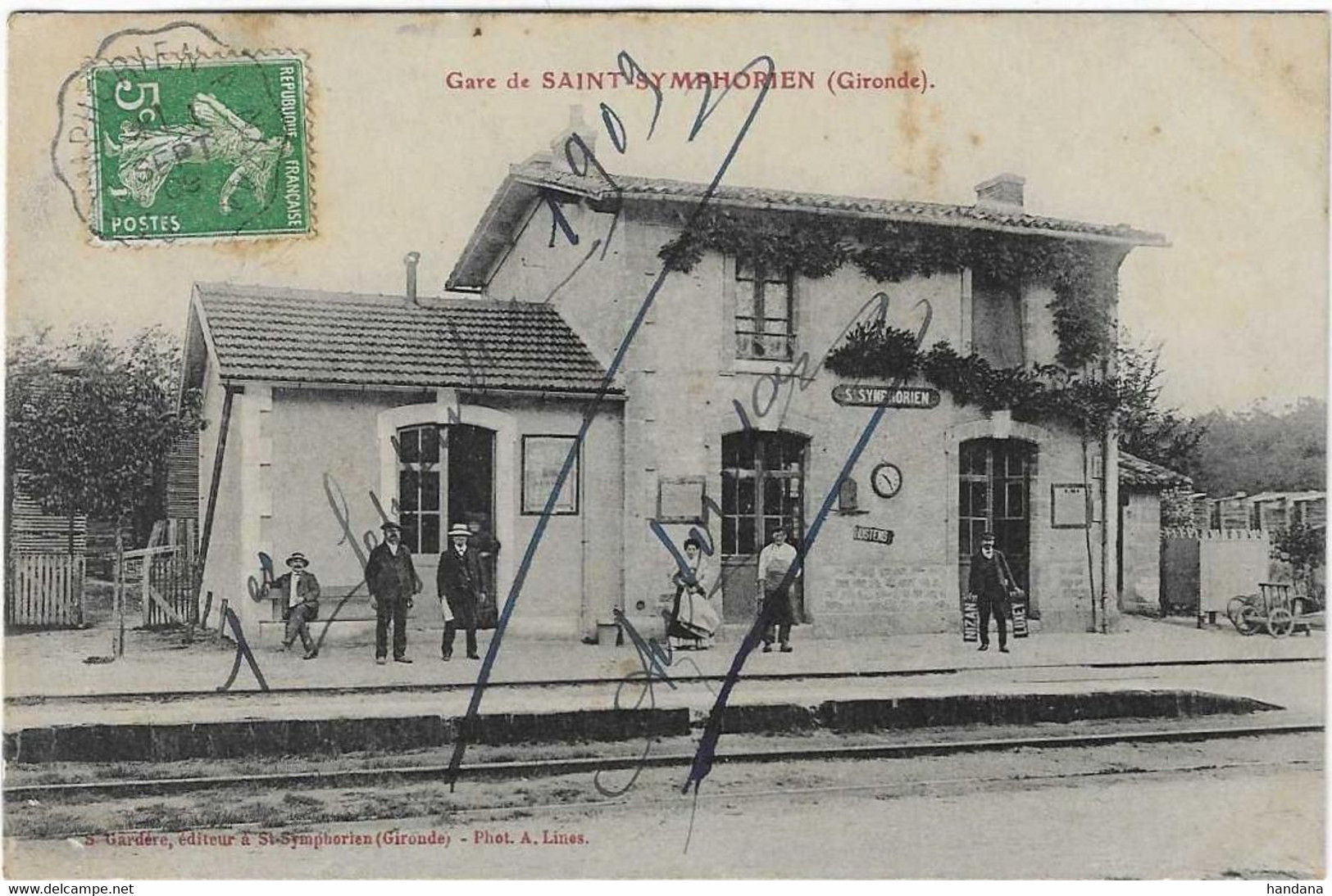 33 GIRONDE SAINT SYMPHORIEN LA GARE  1909   ANIMATION JOLI PLAN - Other & Unclassified