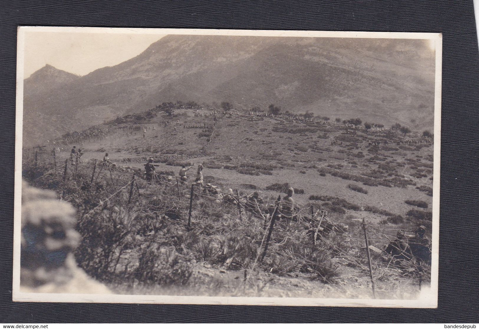 Carte Photo Campagne Du Maroc Pris Du Poste De Taguenza Attaque Pour La Prise Du Col De Tizi R'nim (animée 47844) - Altri & Non Classificati