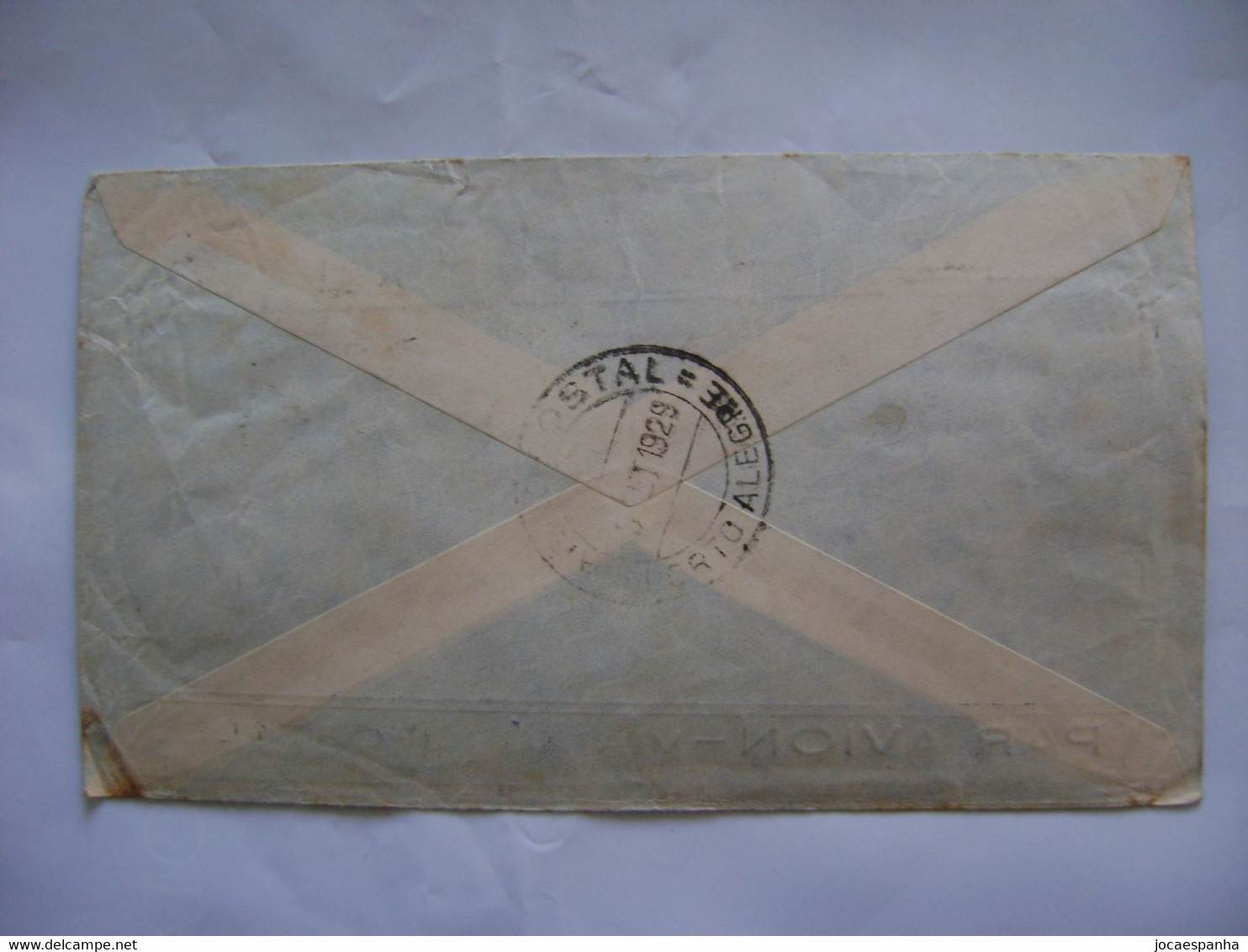 BRAZIL / BRASIL - LETTER SENT FROM PORTO ALEGRE TO PARIS (FRANCE) VIA AEROPOSTALE IN 1929 IN THE STATE - Cartas & Documentos