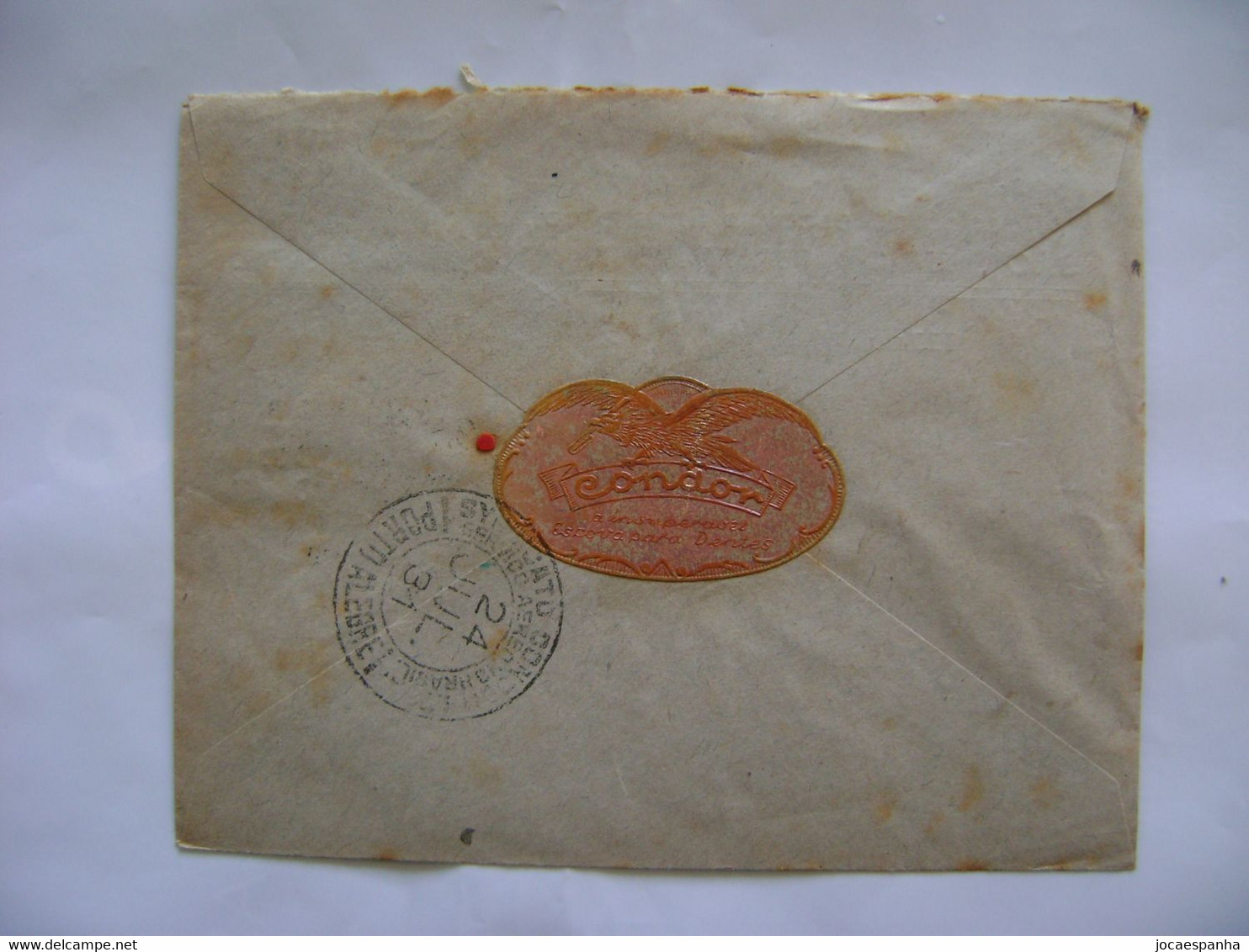 BRASIL / BRAZIL - SYNDICATO CONDOR , LETTER SENT FROM SAO FRANCISCO TO PORTO ALEGRE IN 1931 IN THE STATE - Brieven En Documenten