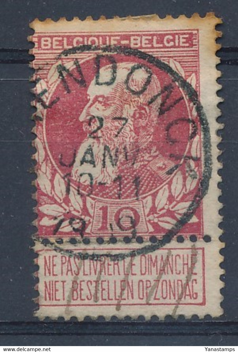 Nr   77 Met Stempel  Aerendonck - 1905 Thick Beard