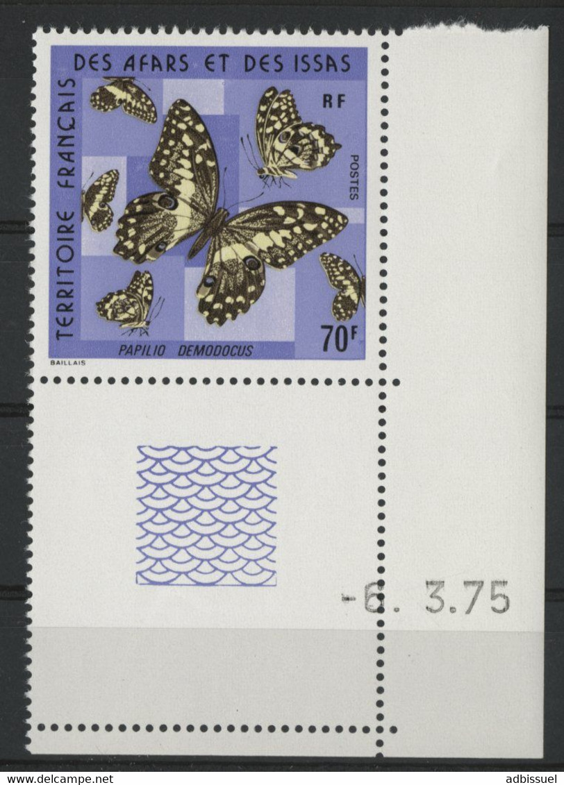 AFARS Et ISSAS N° 407 Cote 12 € PAPILLONS / BUTTERFLY "Demodocus " Neufs ** (MNH) - Farfalle