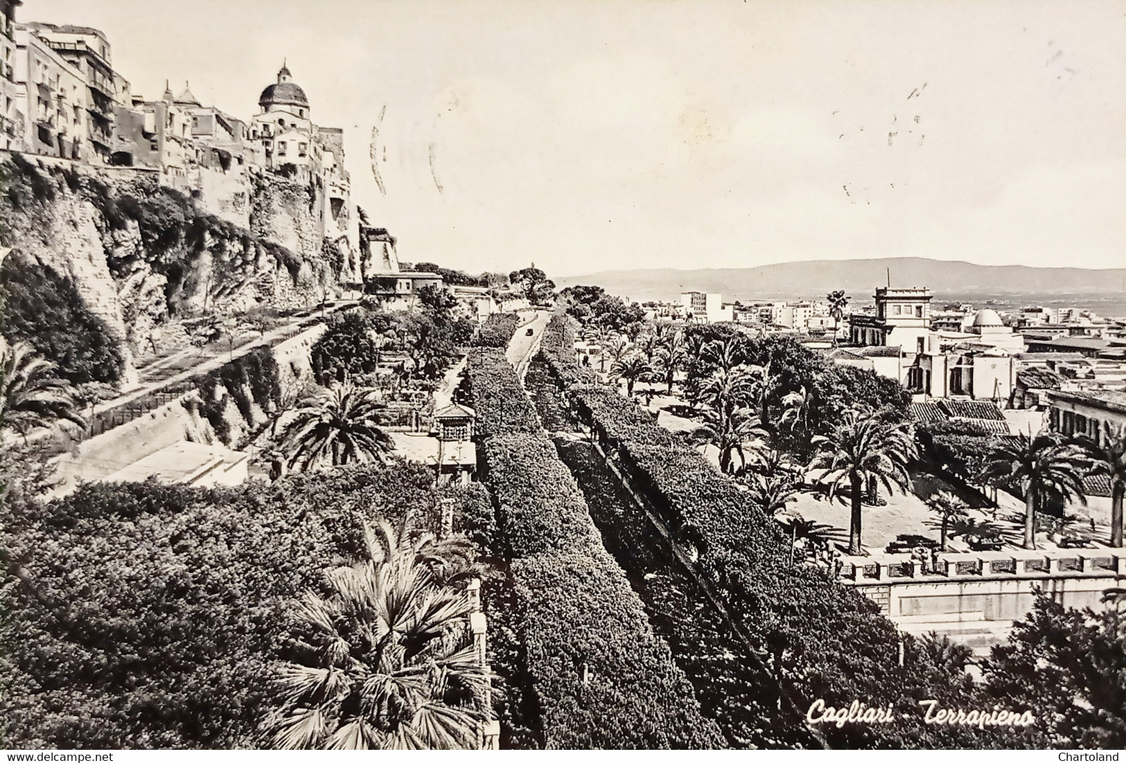 Cartolina - Cagliari - Terrapieno - 1956 - Cagliari