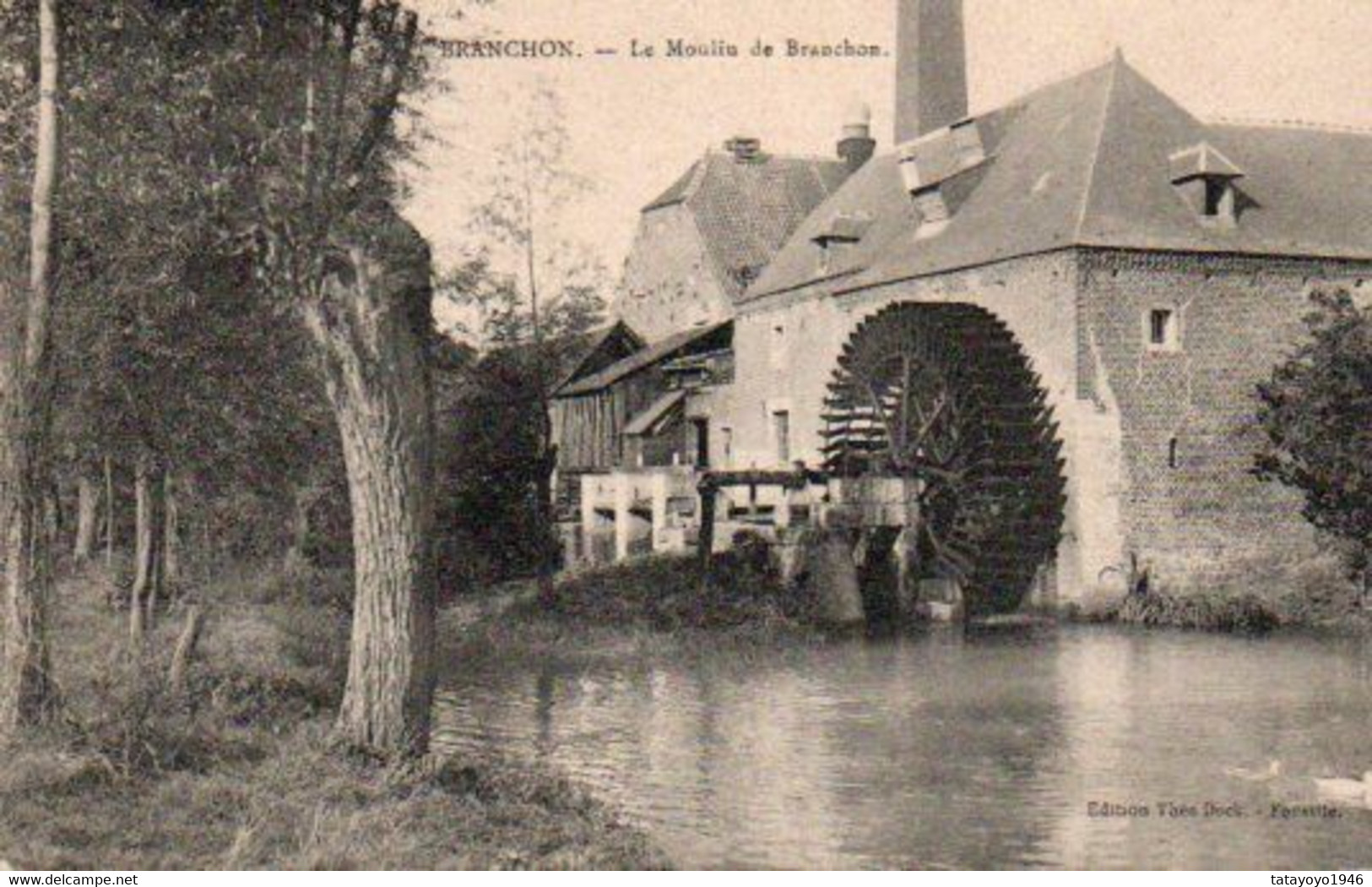 Branchon  Le Moulin De Branchon Voyagé En 1911 - Eghezée