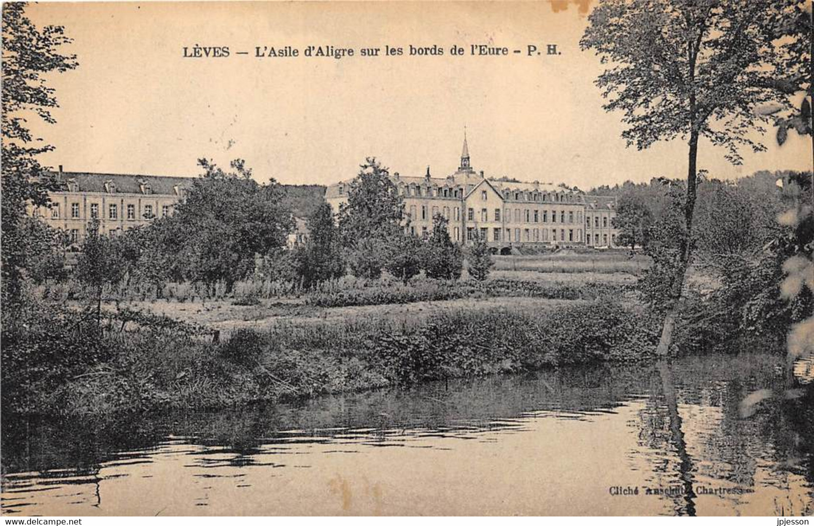 EURE ET LOIR  28  LEVES - L'ASILE D'ALIGRE SUR LES BORDS DE L'EURE - Lèves