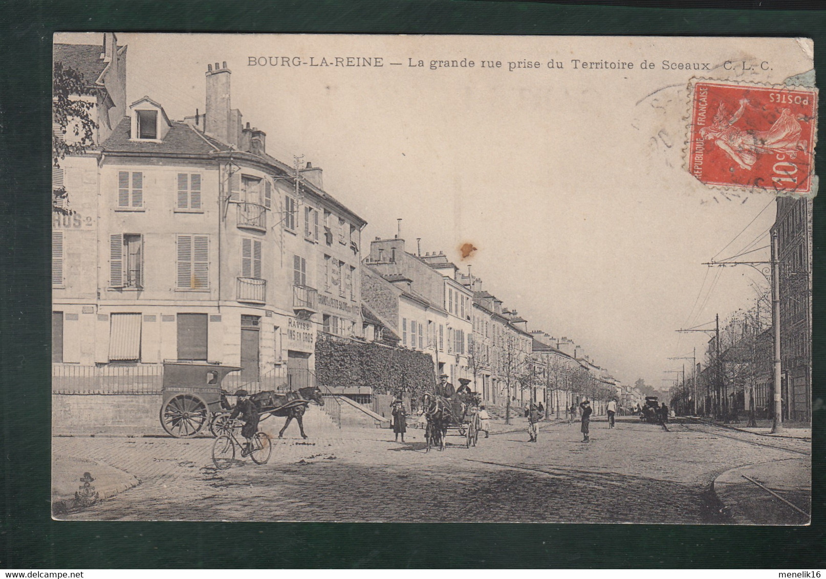 CP - 92 - Bourg-la-Reine - Grande Rue Prise Du Territoire De Sceaux - Bourg La Reine