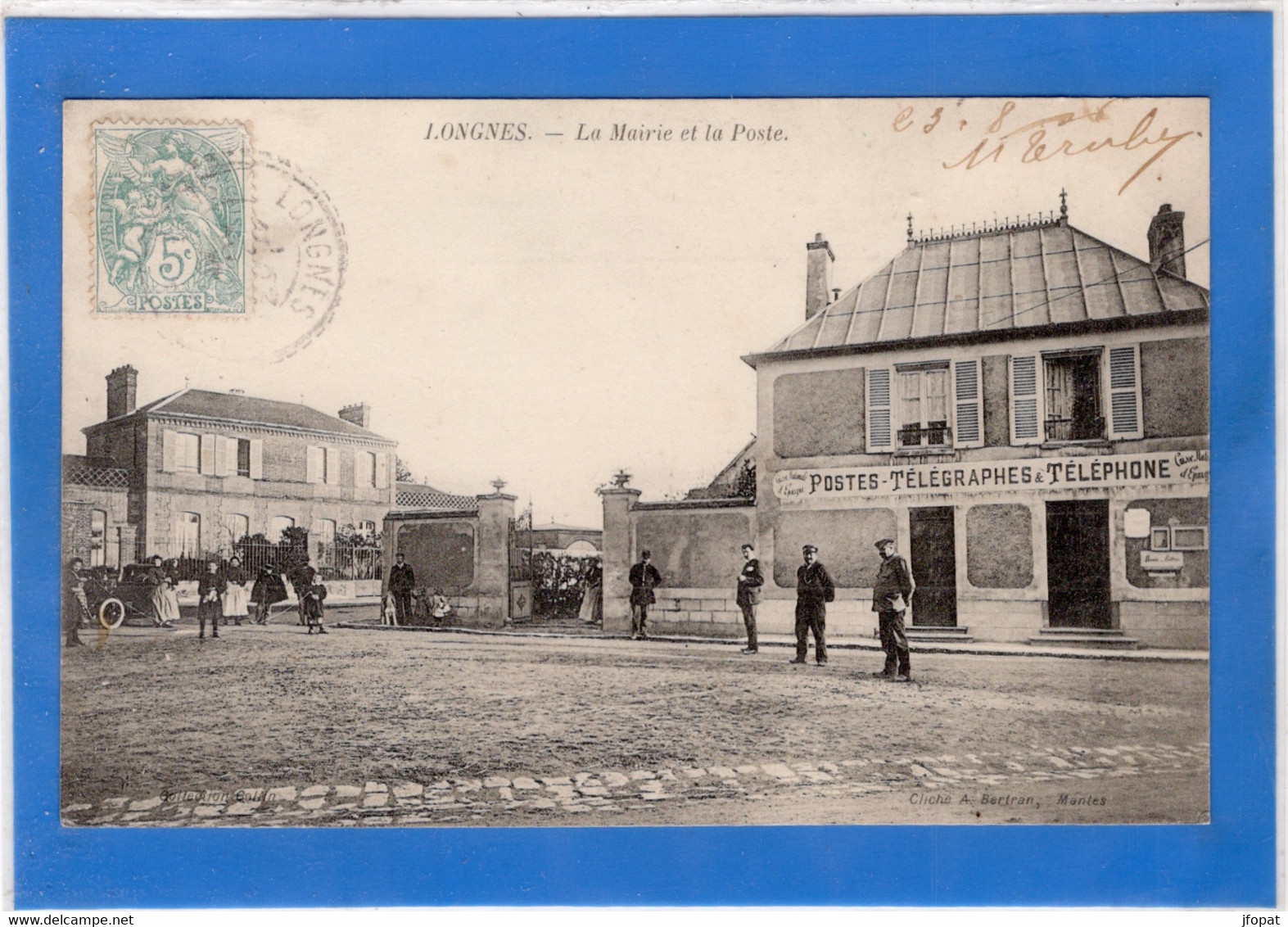 78 YVELINES - LONGNES La Mairie Et La Poste - Andere & Zonder Classificatie