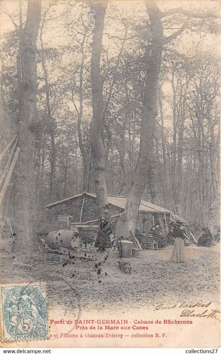 78-SAINT-GERMAIN- FORÊT - CABANE DE BÛCHERONS PRES DE LA MARE AUX CANES - St. Germain En Laye (Kasteel)