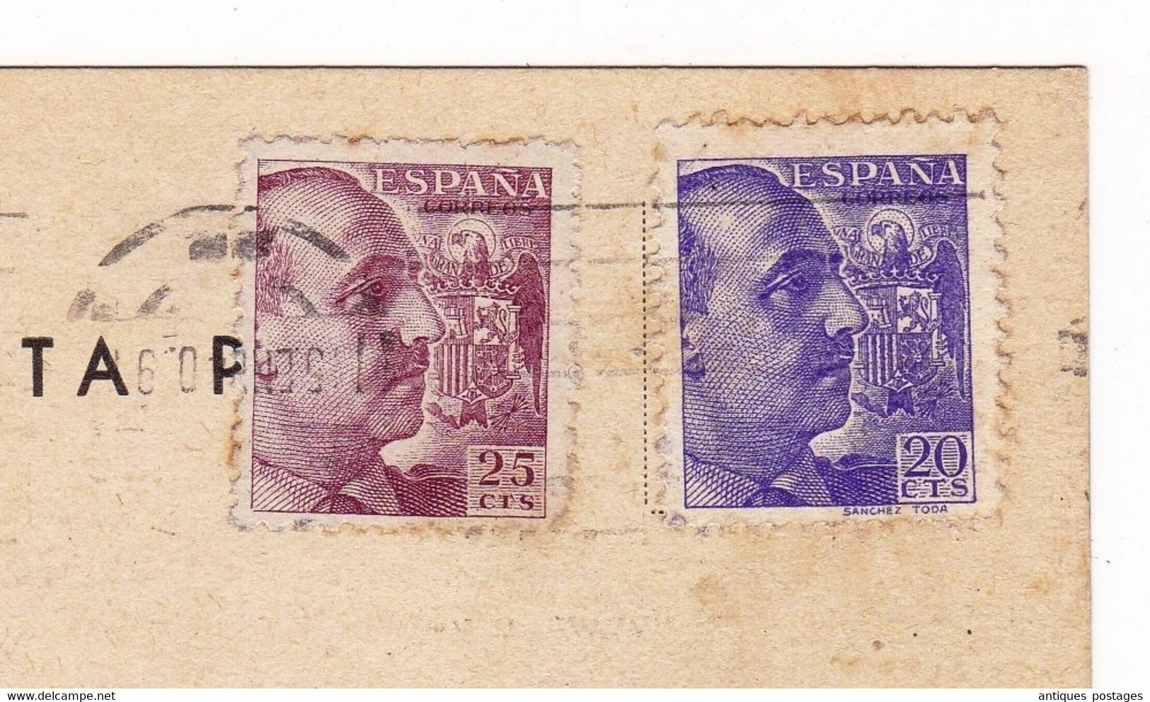 Guipuzcoa SAN SEBASTIAN Espagne Censura Militar Miron De L'Espinay Biarritz Château De Gramont 1940 Alberto Ugalde - Marcas De Censura Nacional