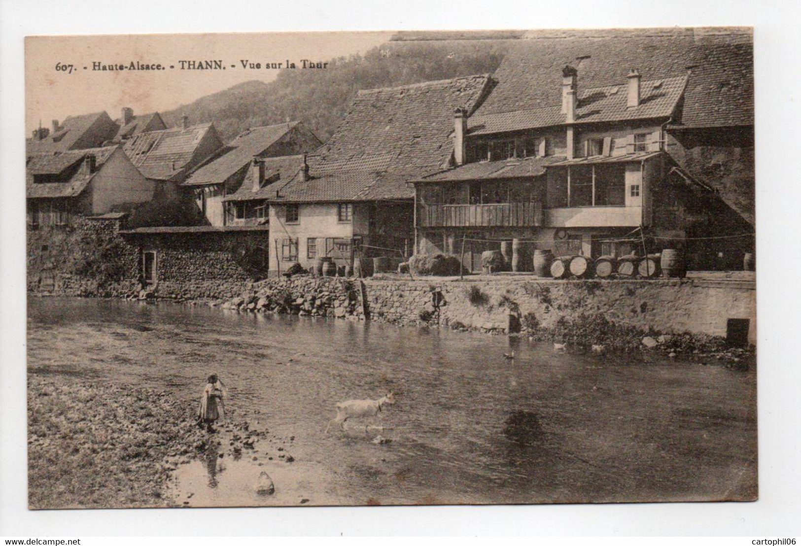 - CPA THANN (68) - Vue Sur La Thur 1918 - Edition Chadourne 607 - - Thann