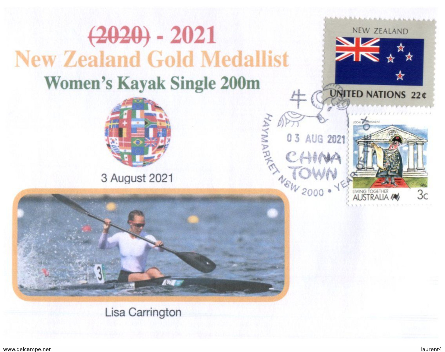 (WW 11 A) 2020 Tokyo Summer Olympic Games - New Zealand Gold Medal - 3-08-2021 - Women's Kayak Single 200m - Eté 2020 : Tokyo