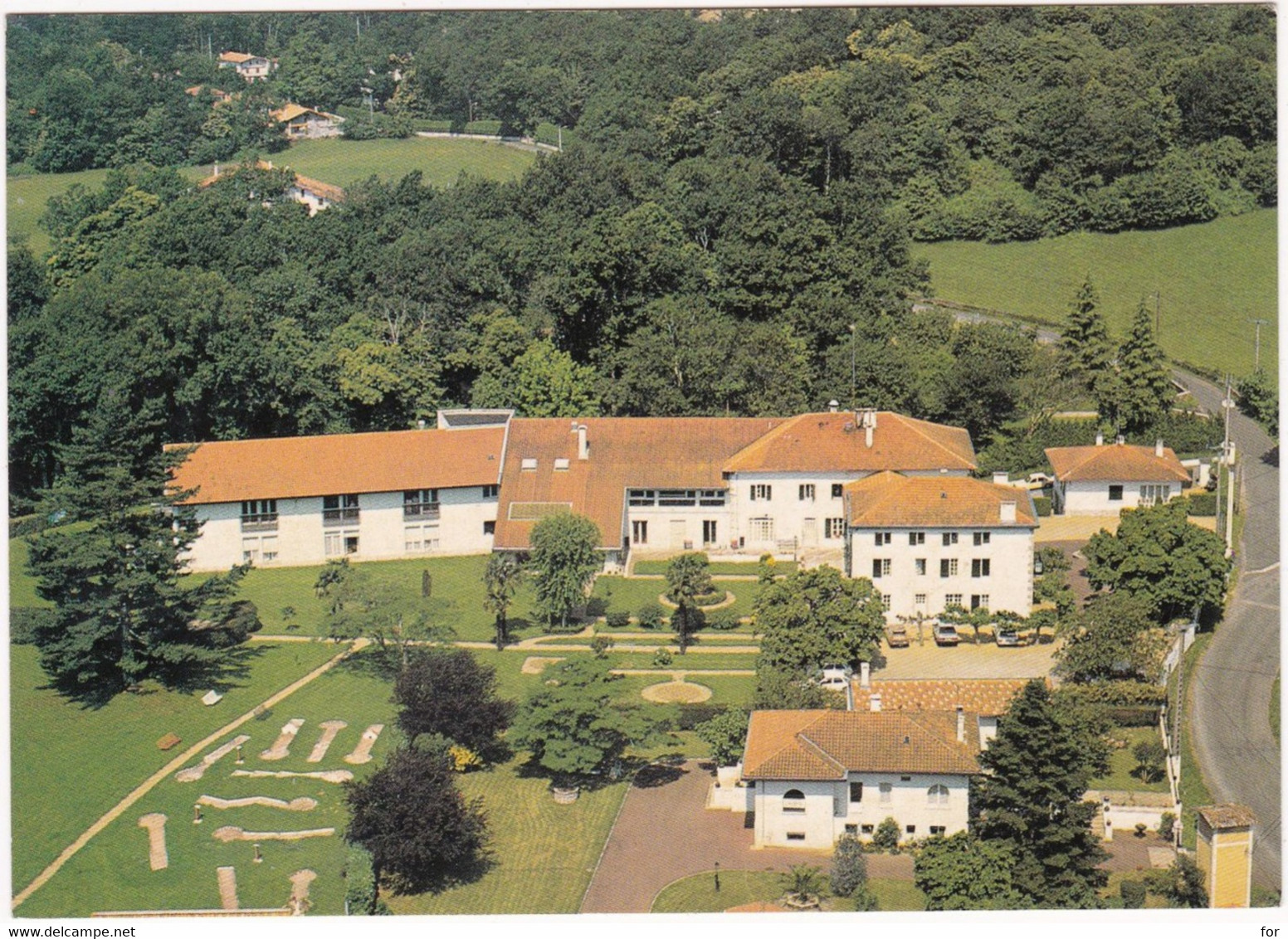 Pyrénées Atlantiques : ITXASSOU : : Vue Aérienne : " La Nive " Maison De Repos Et De Convalescence : Grand Format - Itxassou