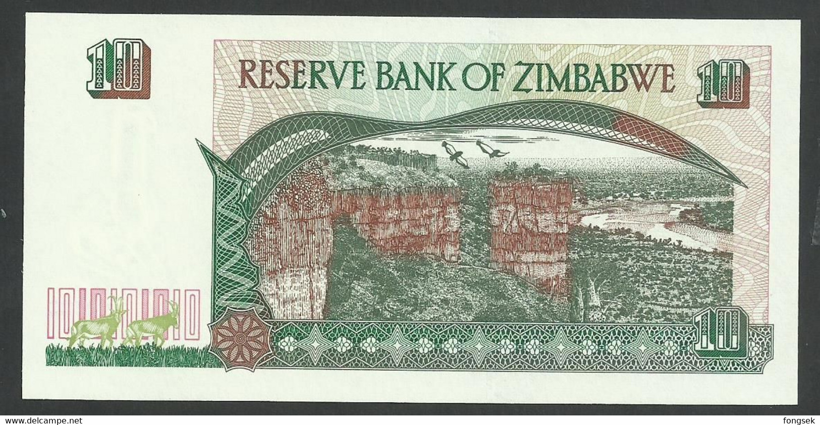 ZIMBABWE. 5 + 10 + 20 DOLLARS. 1997. Pick 5+6+7. SIGN.3.  UNC / NEUF. LOT OF 3 BANKNOTES - Zimbabwe