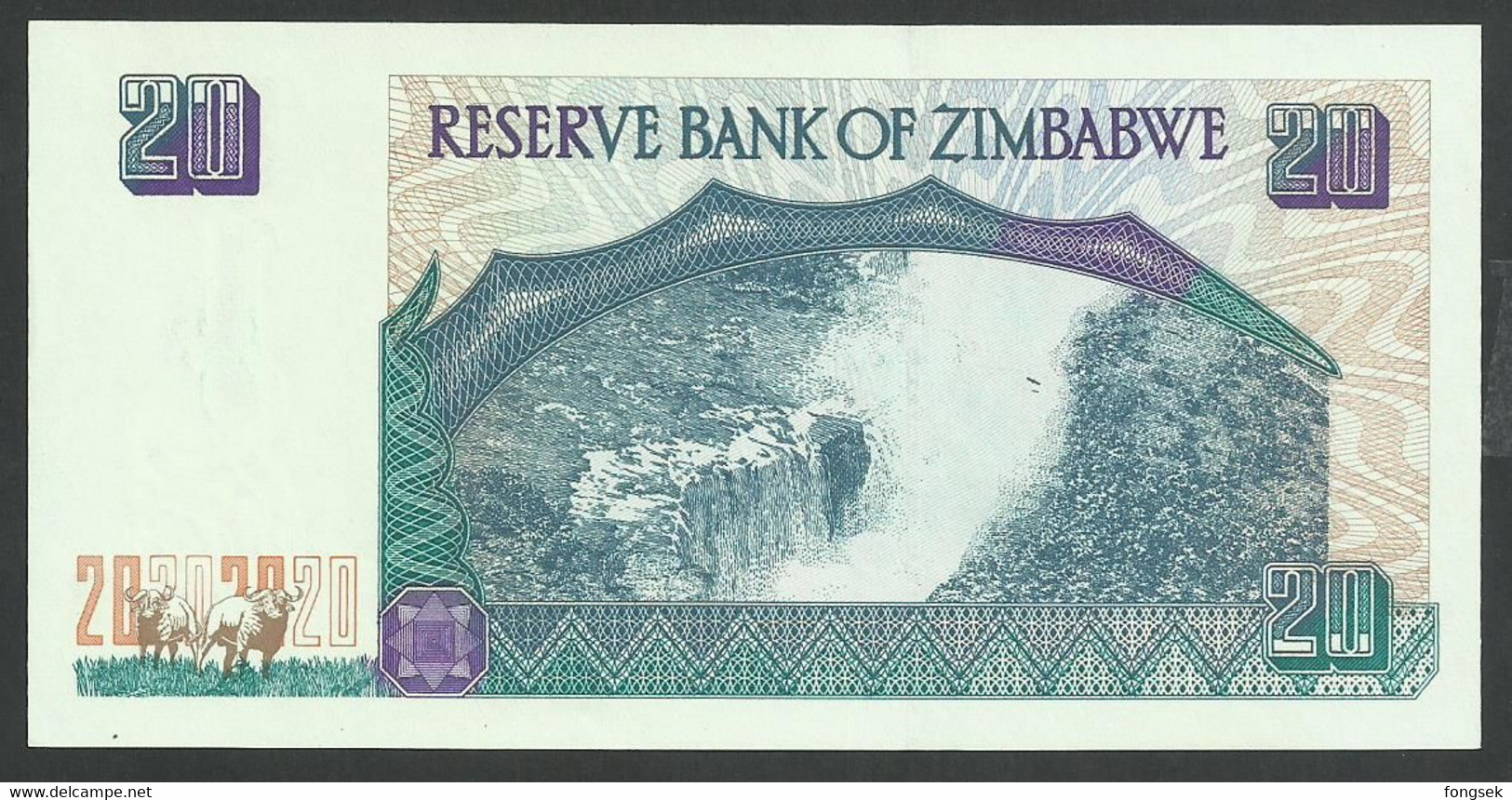 ZIMBABWE. 5 + 10 + 20 DOLLARS. 1997. Pick 5+6+7. SIGN.3.  UNC / NEUF. LOT OF 3 BANKNOTES - Zimbabwe