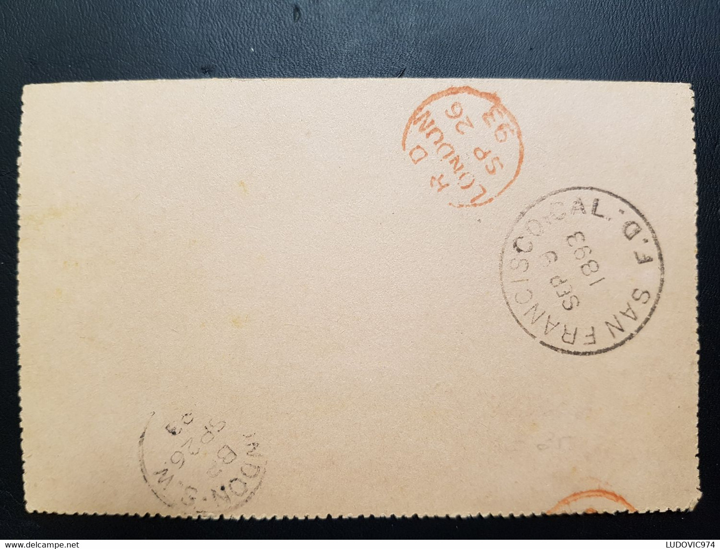 TAHITI Carte-lettre De Papeete 8 Août 1893 Pour Londres – TB - Lettres & Documents