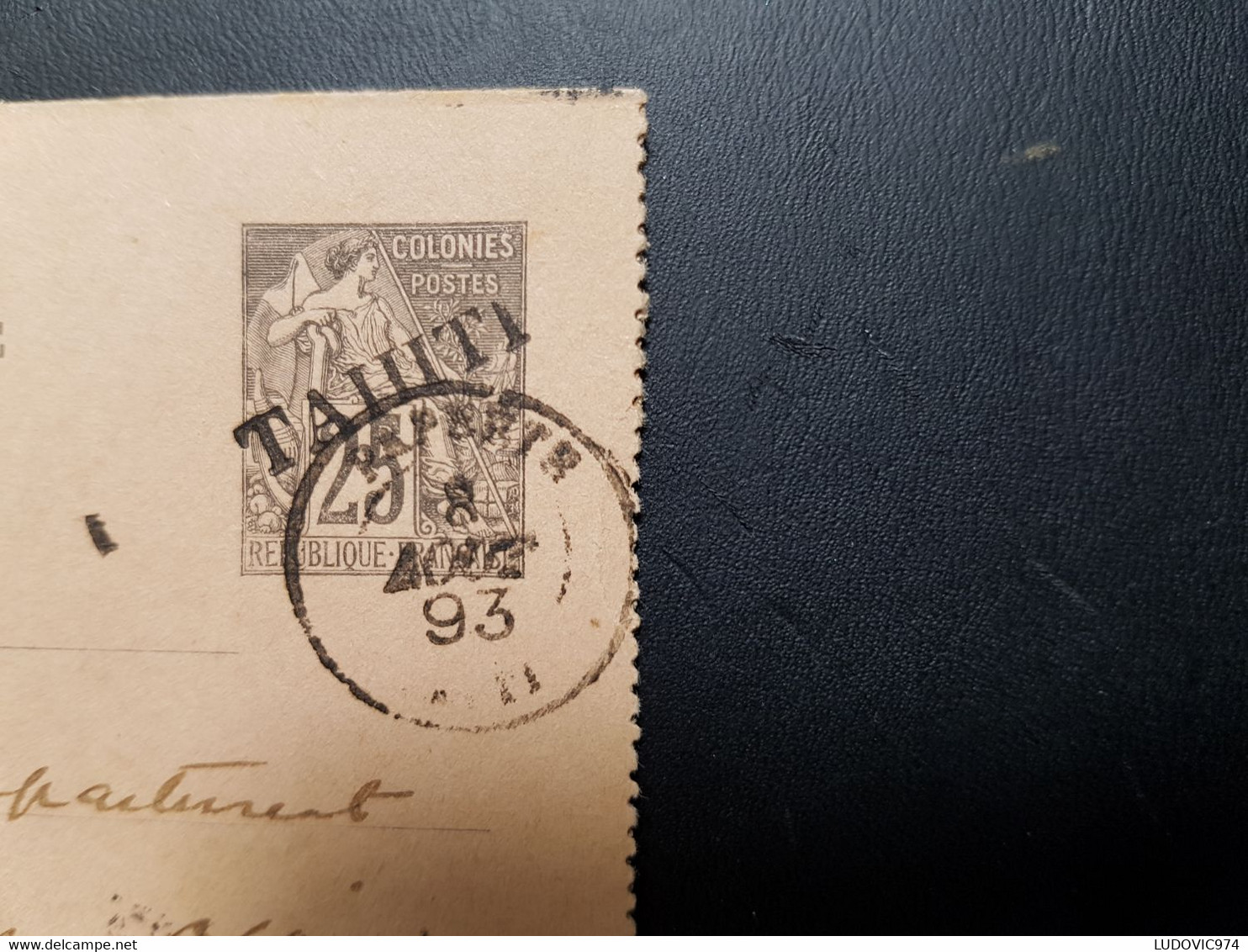TAHITI Carte-lettre De Papeete 8 Août 1893 Pour Londres – TB - Lettres & Documents