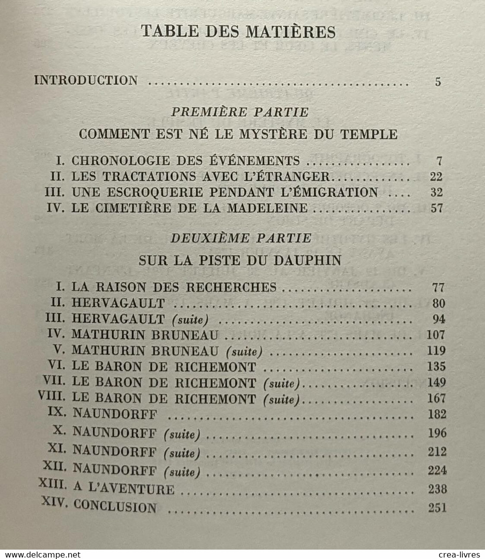 Louis XVII Ou La Fausse énigme - Historia