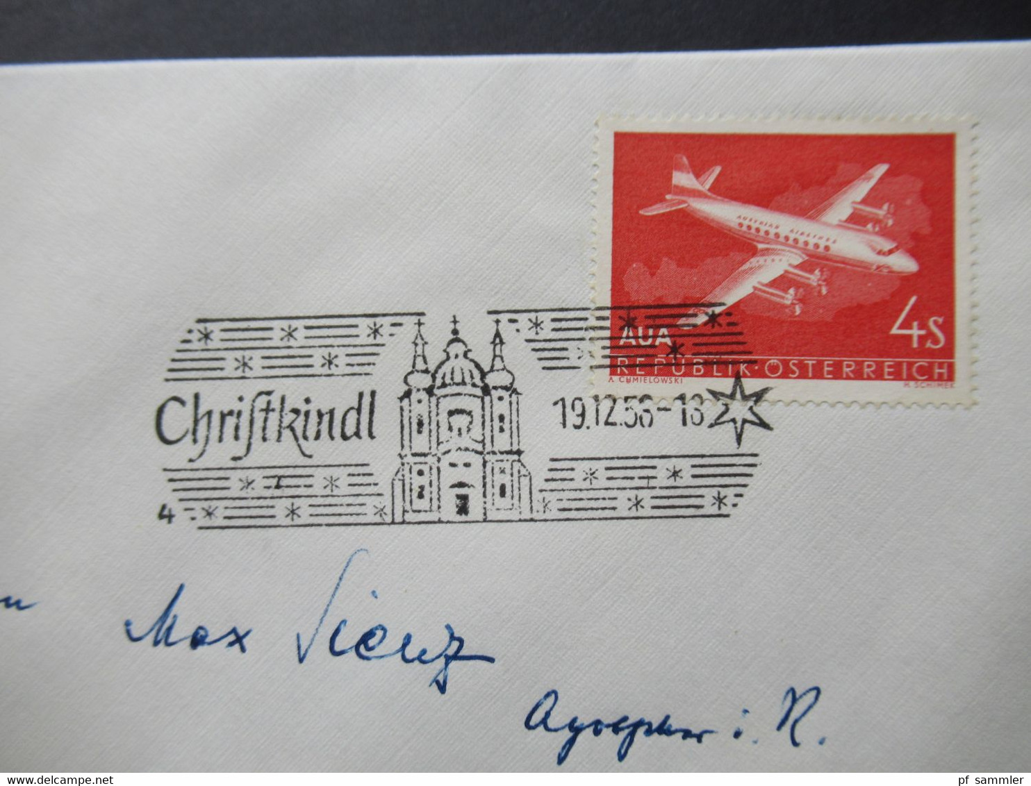 Österreich Christkindl 1954 - 1960 auch verschiedene Stempel u. Leitzettel und bessere Verwendungen insgesamt 30 Belege