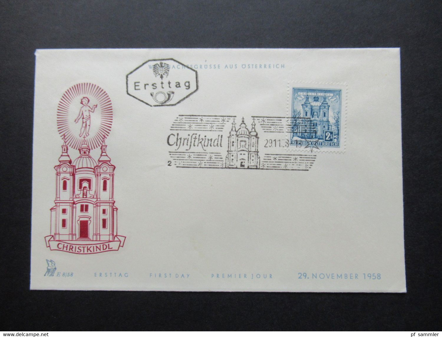 Österreich Christkindl 1954 - 1960 auch verschiedene Stempel u. Leitzettel und bessere Verwendungen insgesamt 30 Belege