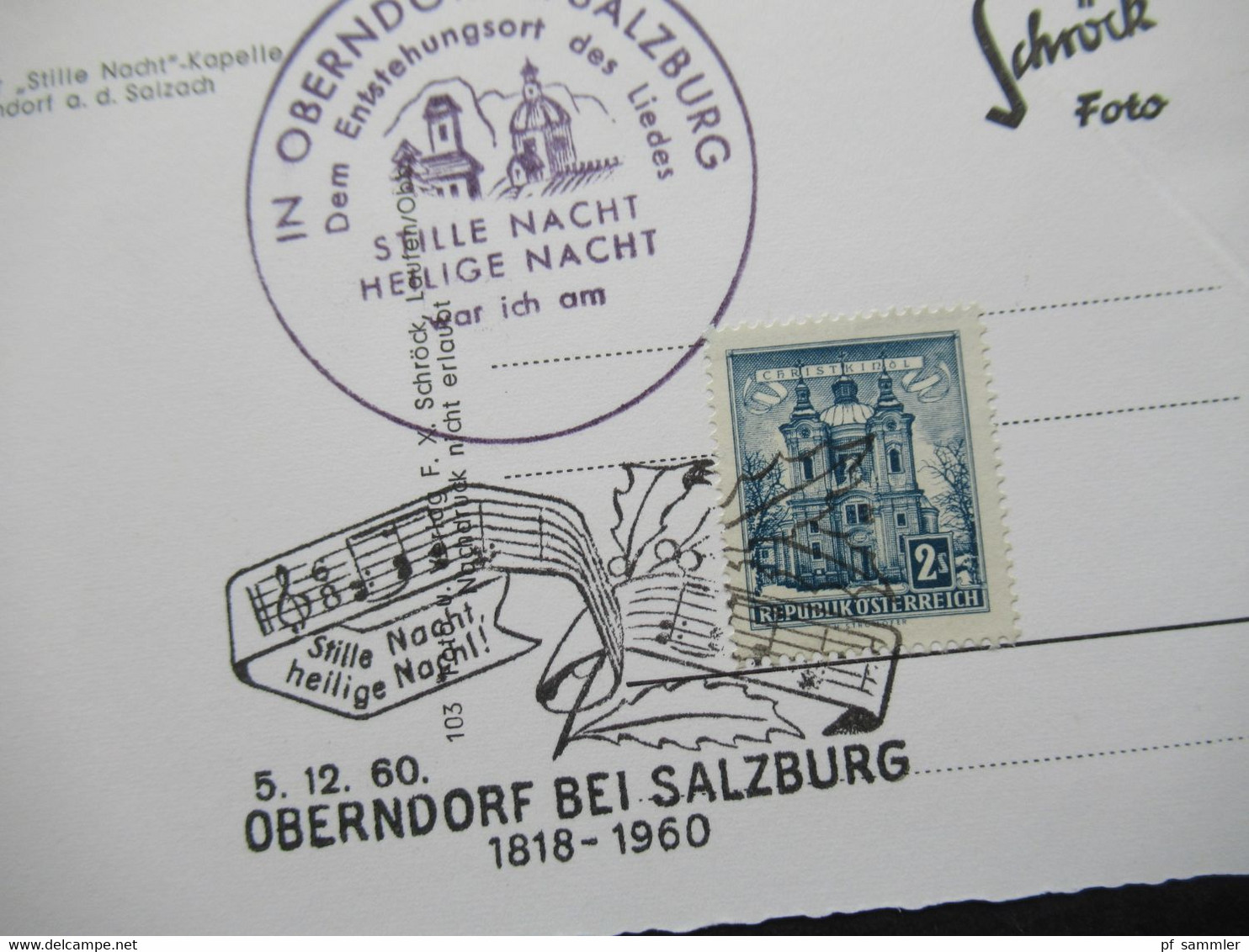 Österreich Christkindl 1954 - 1960 auch verschiedene Stempel u. Leitzettel und bessere Verwendungen insgesamt 30 Belege