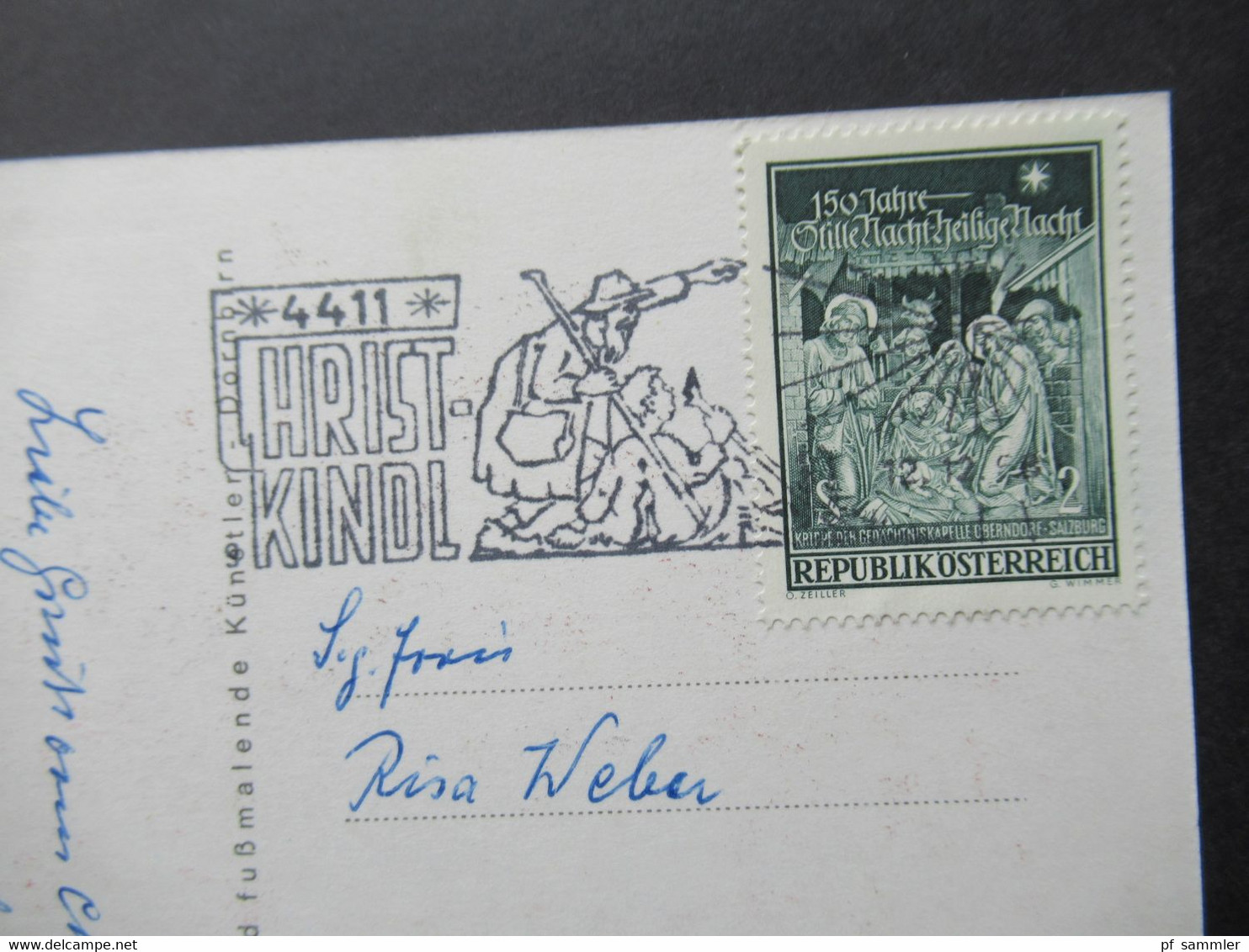 Österreich Christkindl 1954 - 1960 auch verschiedene Stempel u. Leitzettel und bessere Verwendungen insgesamt 30 Belege